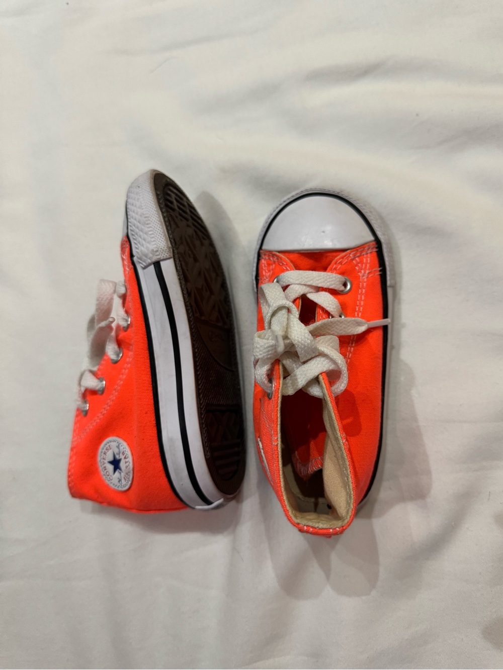 Converse Kids Bright Orange High-Top Sneakers